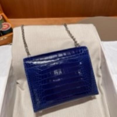 wholesale quality hermes verrou 17 allligator blue electric phw